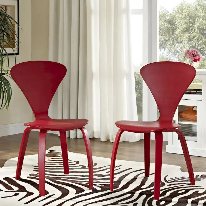 Chaises de salle à manger empilables (lot de 2)