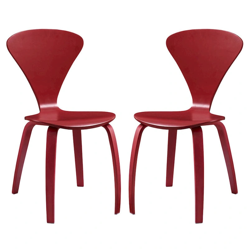 Chaises de salle à manger empilables (lot de 2)