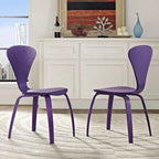 Chaises de salle à manger empilables (lot de 2)