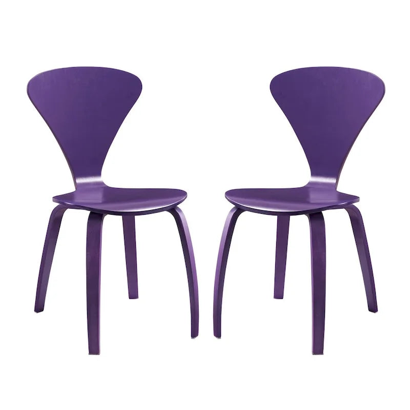Chaises de salle à manger empilables (lot de 2)
