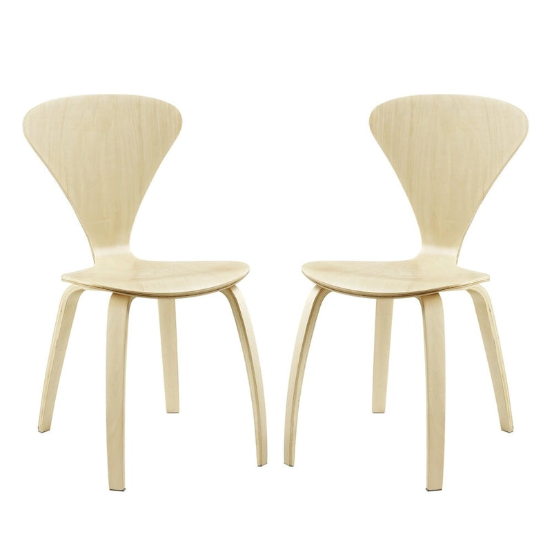 Chaises de salle à manger empilables (lot de 2)