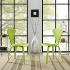 Chaises de salle à manger empilables (lot de 2)
