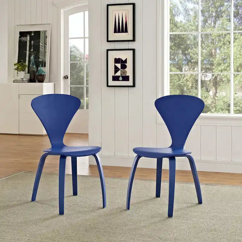 Chaises de salle à manger empilables (lot de 2)
