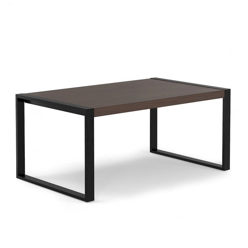 Table à manger rectangulaire moderne industrielle de 168 cm x 102 cm