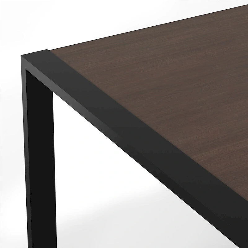 Table à manger rectangulaire moderne industrielle de 168 cm x 102 cm