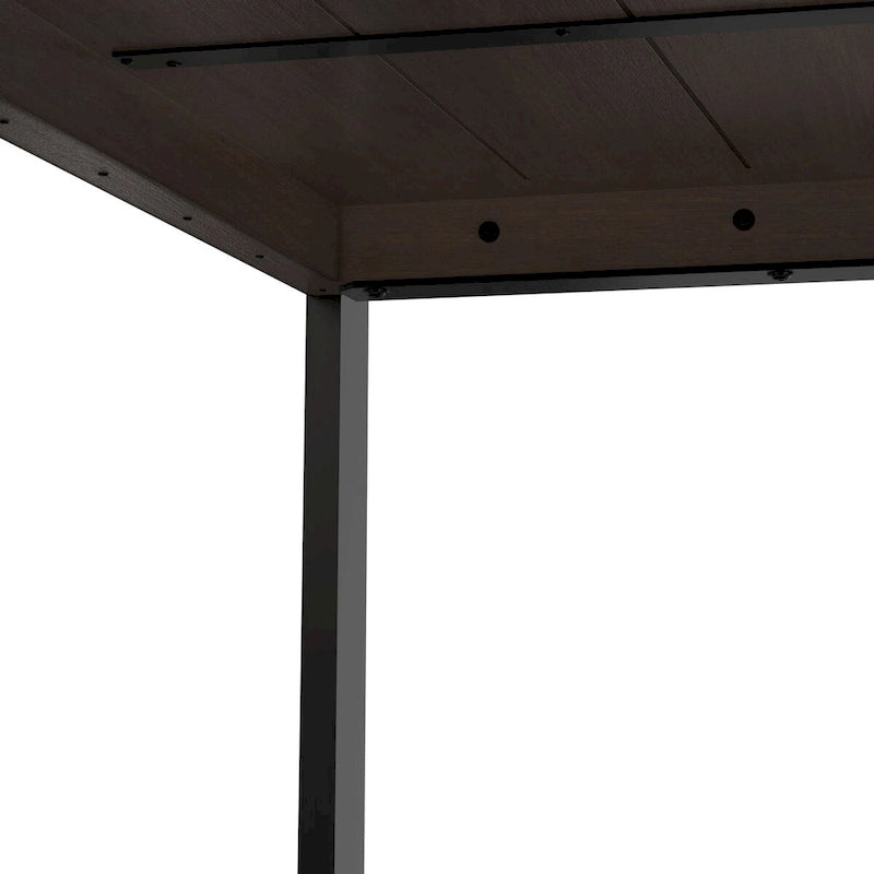 Table à manger rectangulaire moderne industrielle de 168 cm x 102 cm