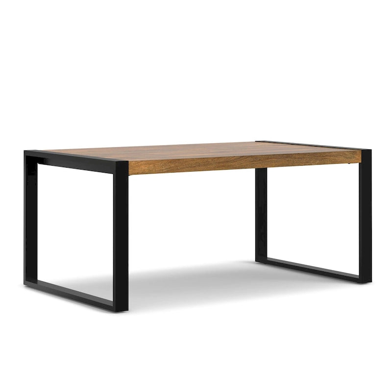 Table à manger rectangulaire moderne industrielle de 168 cm x 102 cm