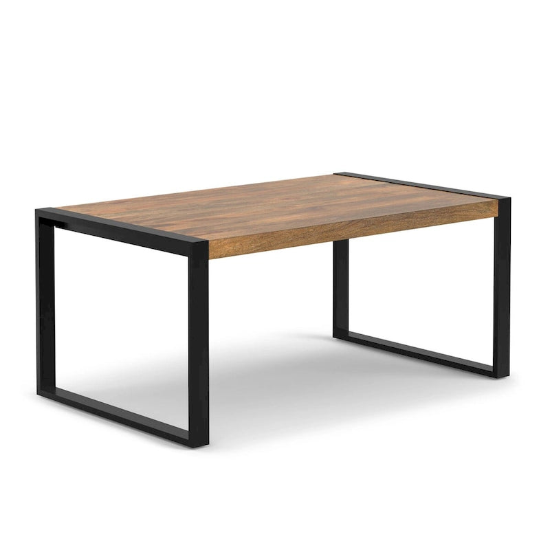 Table à manger rectangulaire moderne industrielle de 168 cm x 102 cm