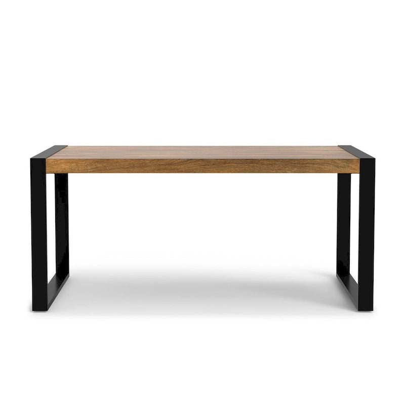 Table à manger rectangulaire moderne industrielle de 168 cm x 102 cm