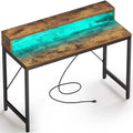 Bureau informatique de 99 cm avec lumières LED
