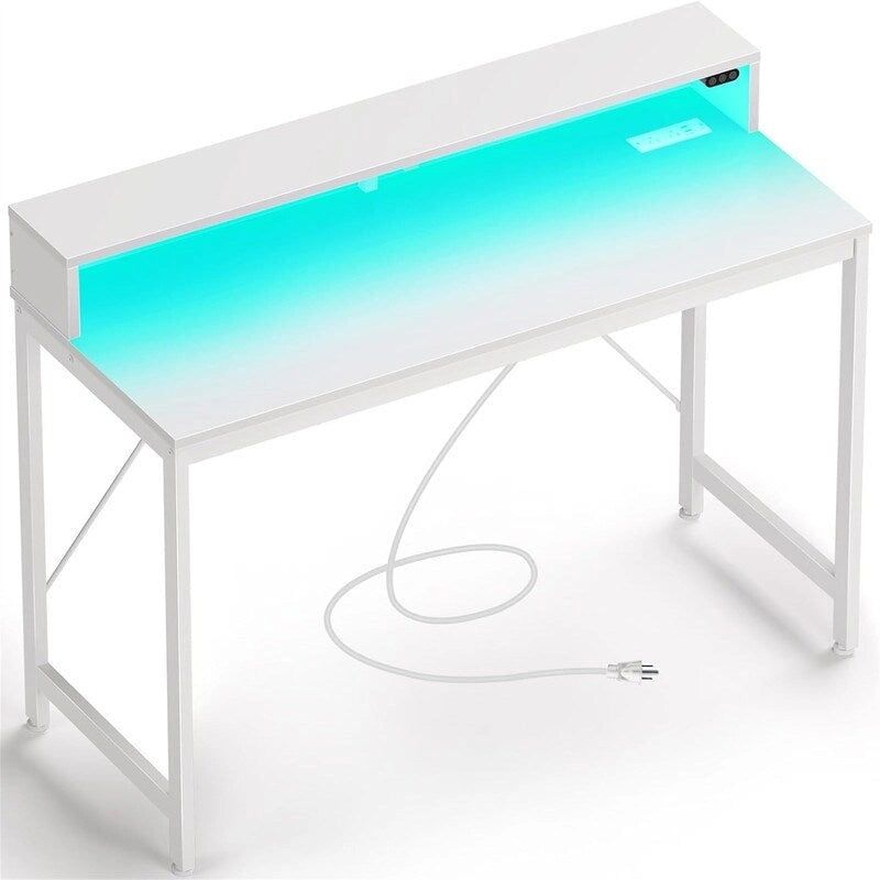 Bureau informatique de 99 cm avec lumières LED