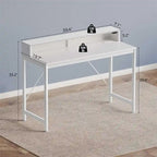 Bureau informatique de 99 cm avec lumières LED