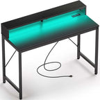 Bureau informatique de 99 cm avec lumières LED