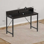 Bureau informatique de 99 cm avec lumières LED