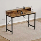 Bureau informatique de 99 cm avec lumières LED