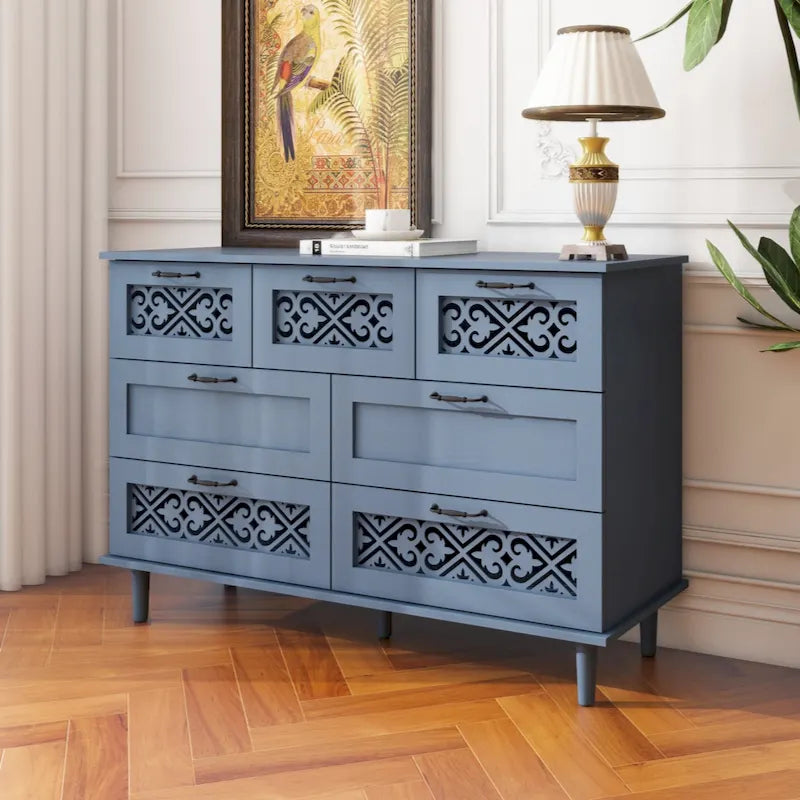 Commode à 7 tiroirs pour Chambre, Salon et Bureau