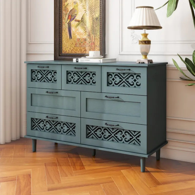 Commode à 7 tiroirs pour Chambre, Salon et Bureau