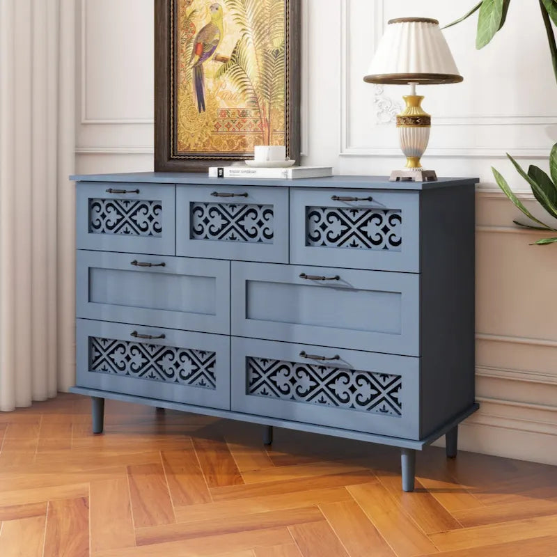 Commode à 7 tiroirs pour Chambre, Salon et Bureau