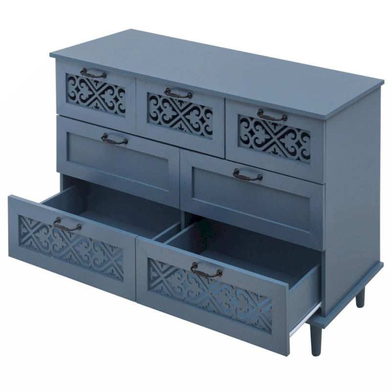 Commode à 7 tiroirs pour Chambre, Salon et Bureau