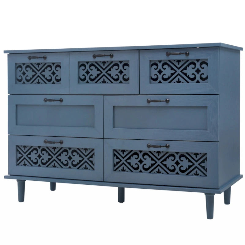 Commode à 7 tiroirs pour Chambre, Salon et Bureau