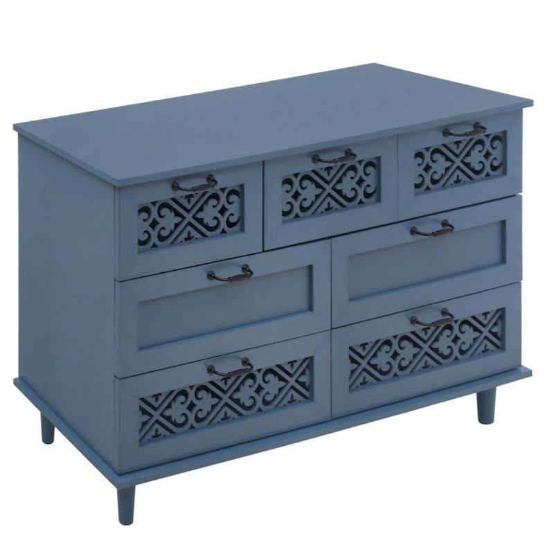 Commode à 7 tiroirs pour Chambre, Salon et Bureau