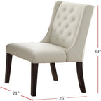 Chaise de salle à manger capitonnée en similicuir